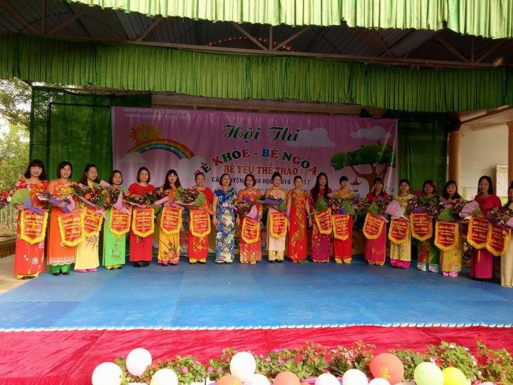 Khai mạc Hội thi Bé khỏe - Bé ngoan - Bé yêu thể thao cấp huyện năm học 2016-201